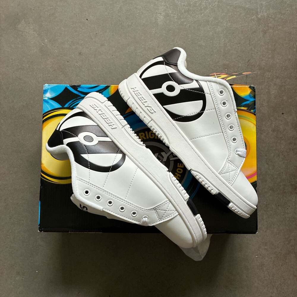 Heelys Unisex Kolect Wheeled Heel Shoe in White/Black